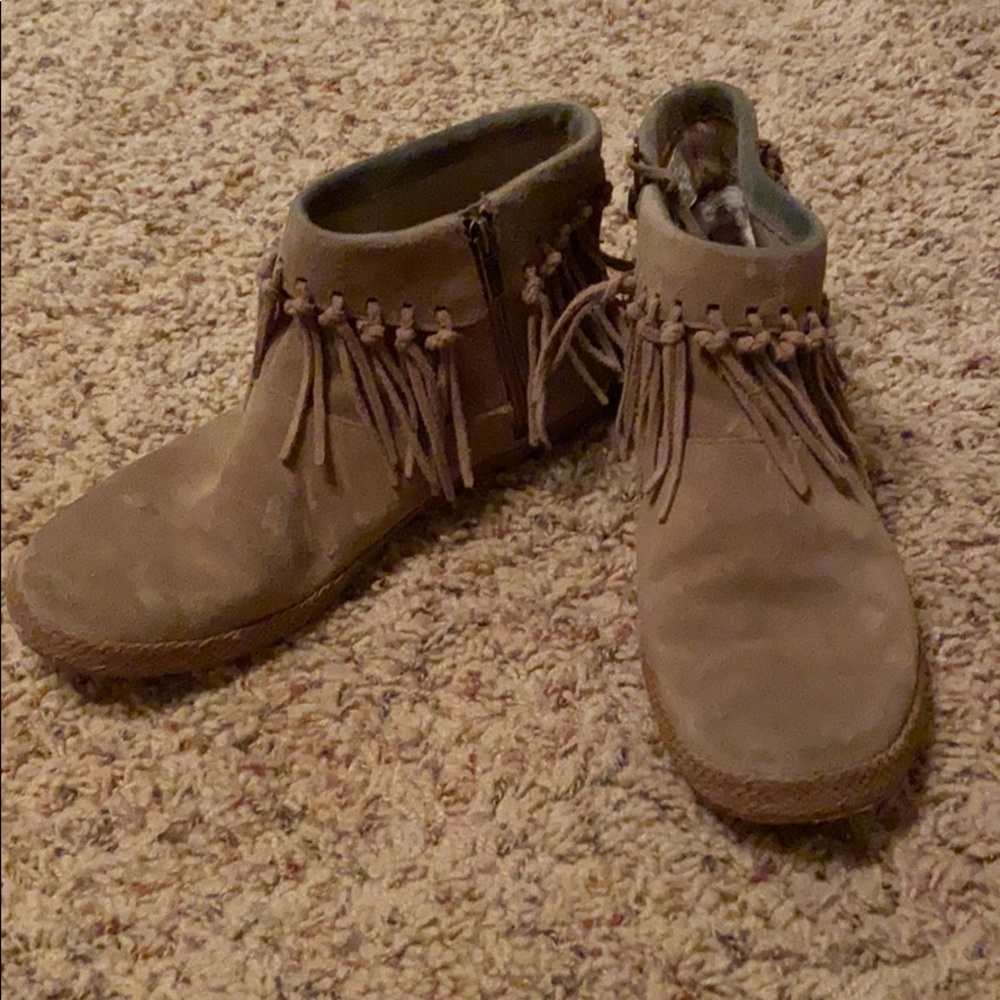 Ugh fringe booties
